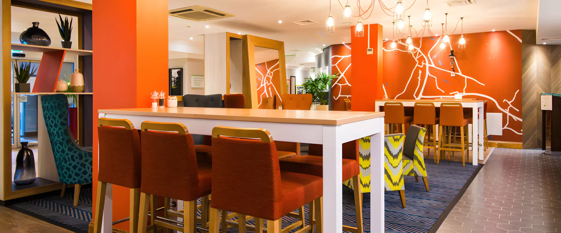 Holiday Inn Stoke Open Lobby Dining.
